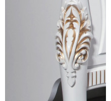 Пятистворчатая витрина в гостиную Стелла (белый золото)