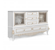Комод в гостиную Стелла (белый золото)