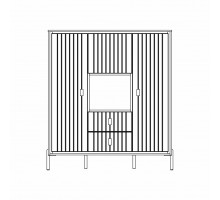 Шкаф комбинированный в гостиную Люксор МН-042-03