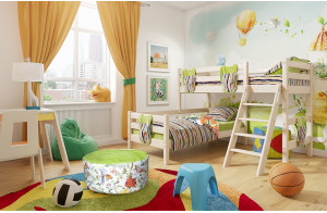 Двухъярусная детская кровать Соня Вариант-8