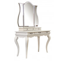 Стол туалетный Оскар ММ-216-06 (белая эмаль+пт)