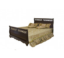 Двуспальная кровать Оскар ММ-216-02/16 (орех)