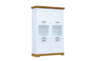 Двухстворчатый шкаф-витрина для посуды ГК-2 (СА/ОРН) Кантри