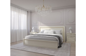 Кровать 1400, Сиена  Береза бежевая