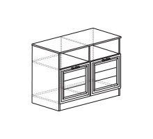 Тумба в гостиную Лира 47 темная